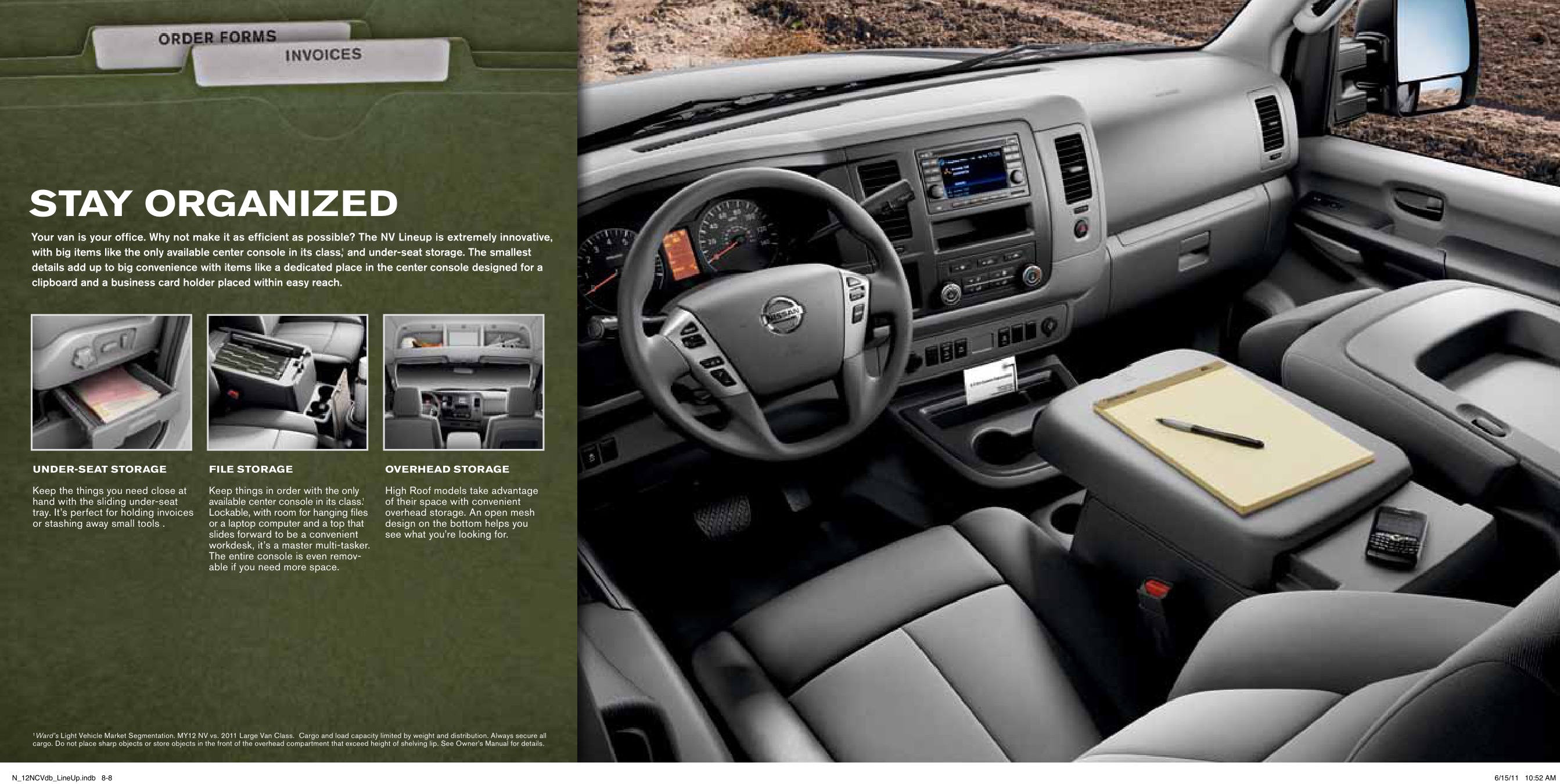 2012 Nissan NV Cargo Brochure Page 16